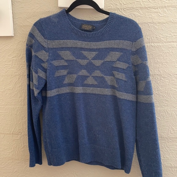 Pendleton Sweaters - Blue Pendelton sweater size medium.  Very warm, lightly worn
